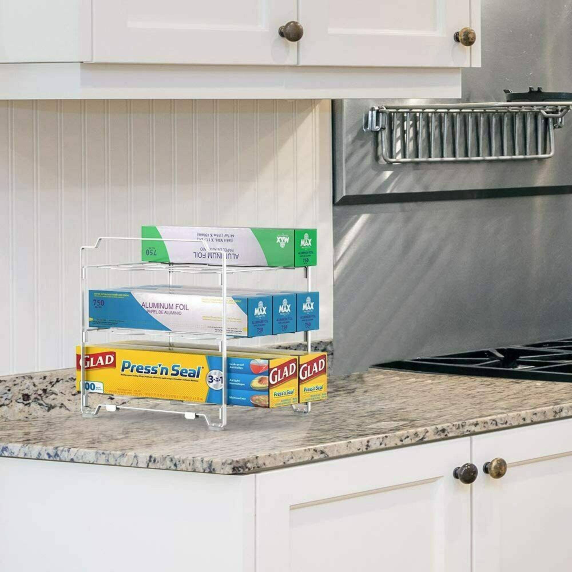 NEX™ Kitchen Wrap Organizer Rack